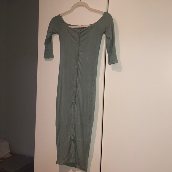 Fashion Nova Sage Bodycon Dress - Picture 7 of 11